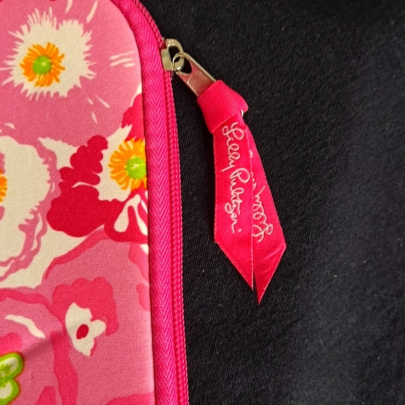 Lilly Pulitzer Pink, White, & Yellow Floral Padded Neoprene Tablet Case - Picture 3 of 8